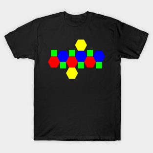 Net of a Truncated Octahedron T-Shirt